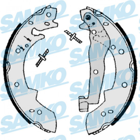 SAMKO 87050 Brake Shoe Set Rear for