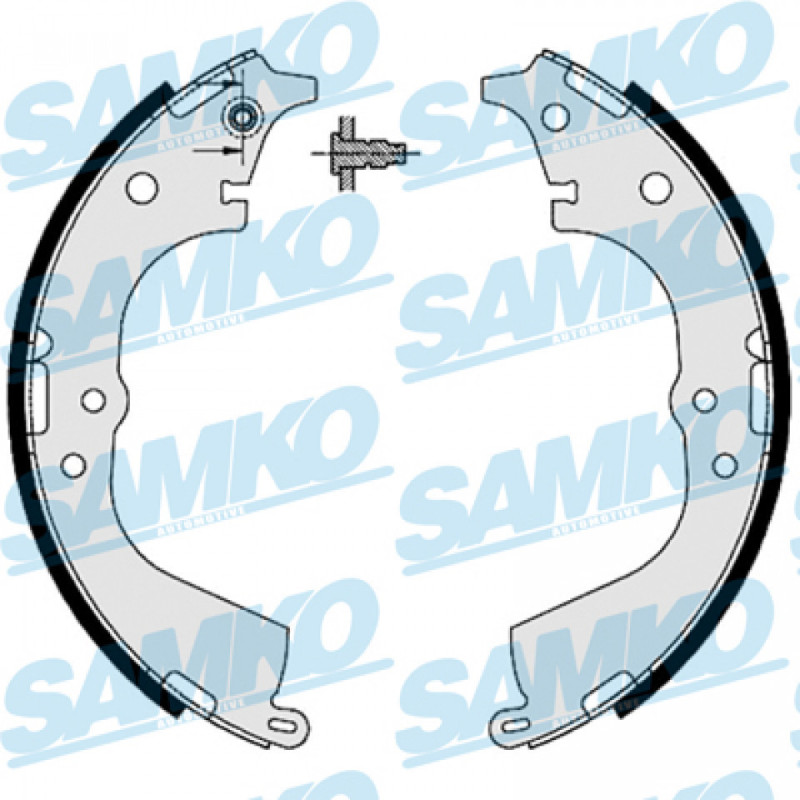 SAMKO 87225 Jeu de mâchoires de frein pour