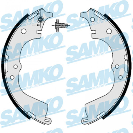SAMKO 87225 Jeu de mâchoires de frein pour