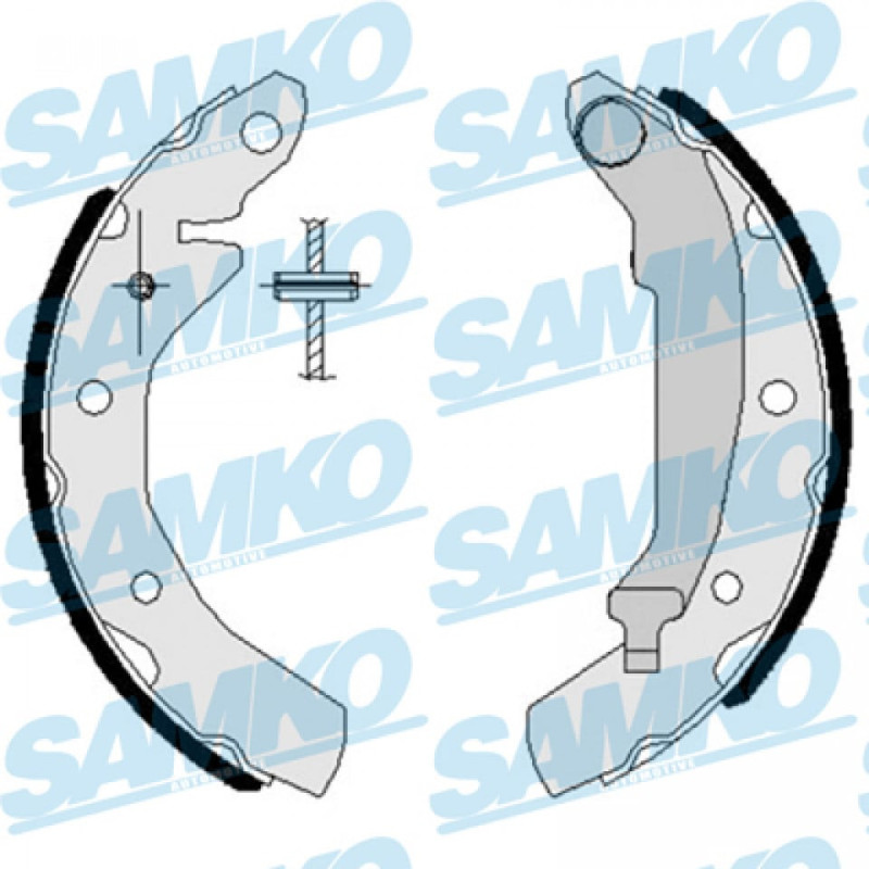 SAMKO 87260 Brake Shoe Set Rear for