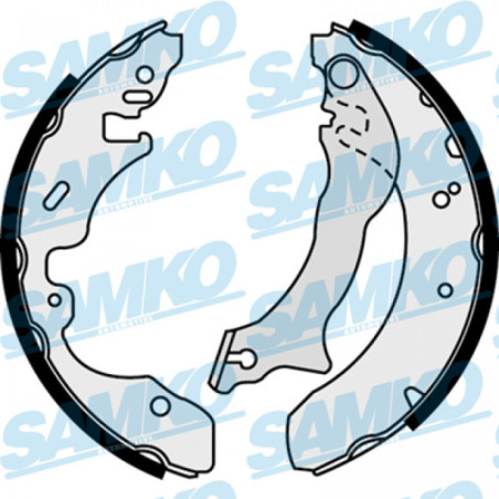 SAMKO 87390 Jeu de mâchoires de frein pour