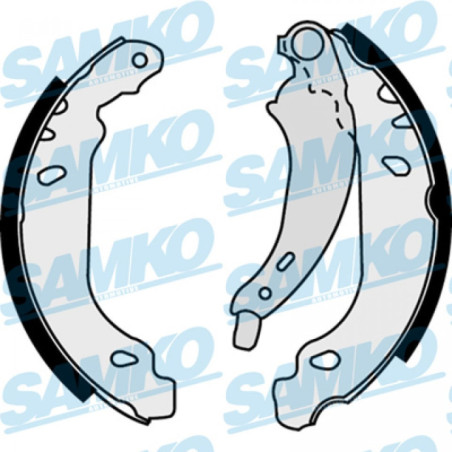 SAMKO 87430 Brake Shoe Set for