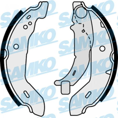 SAMKO 87480 Kit ganasce freno per