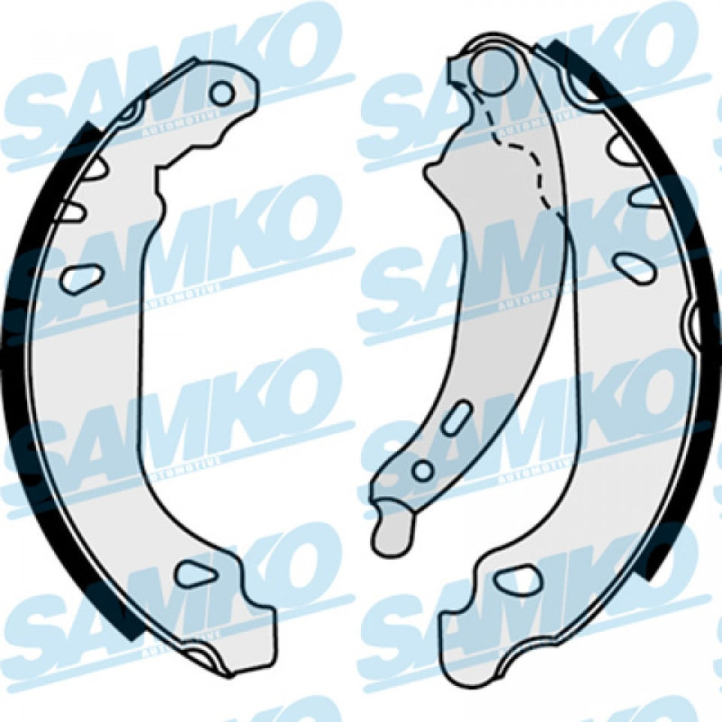 SAMKO 87490 Brake Shoe Set Rear for