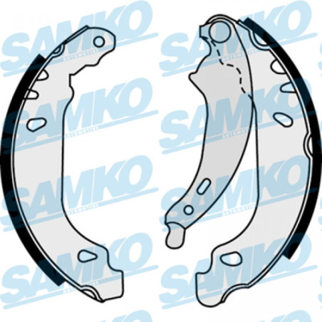 SAMKO 87490 Brake Shoe Set Rear for