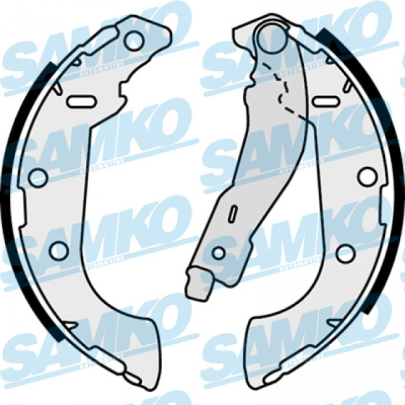 SAMKO 87500 Brake Shoe Set for