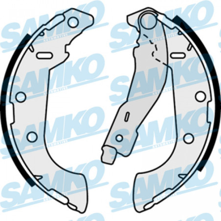 SAMKO 87500 Brake Shoe Set for