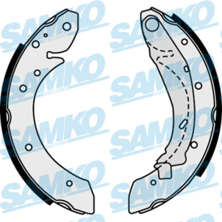 SAMKO 87730 Juego de zapatas de frenos para