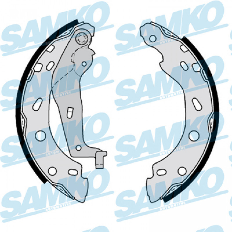 SAMKO 87750 Brake Shoe Set Rear for
