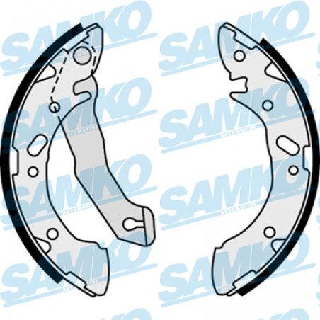 SAMKO 87870 Brake Shoe Set Rear for