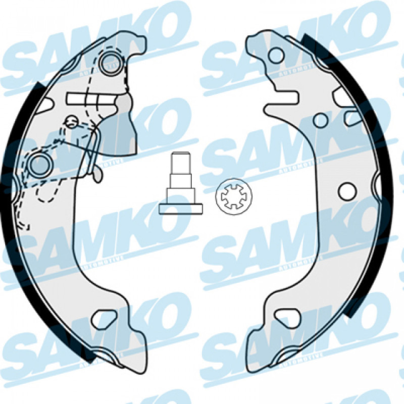 SAMKO 87920 Kit ganasce freno per