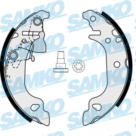 SAMKO 87920 Brake Shoe Set Rear for