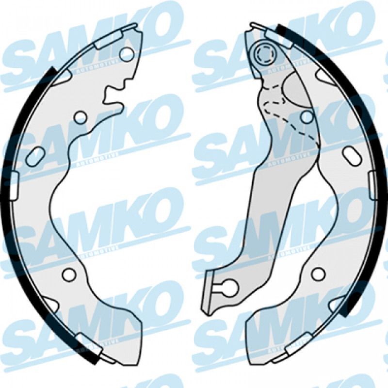 SAMKO 88010 Brake Shoe Set Rear for