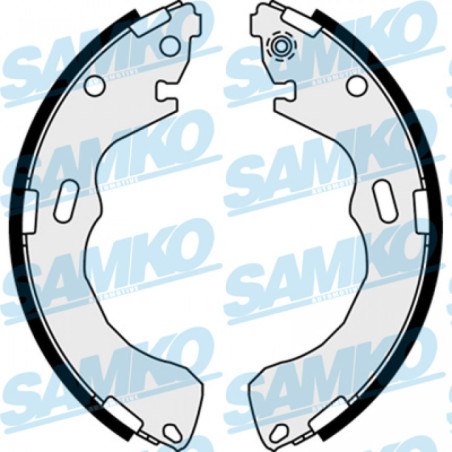 SAMKO 88030 Zestaw szczęk hamulcowych dla