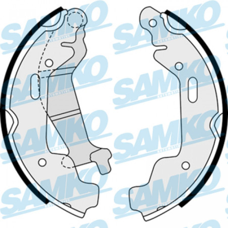 SAMKO 88110 Brake Shoe Set for