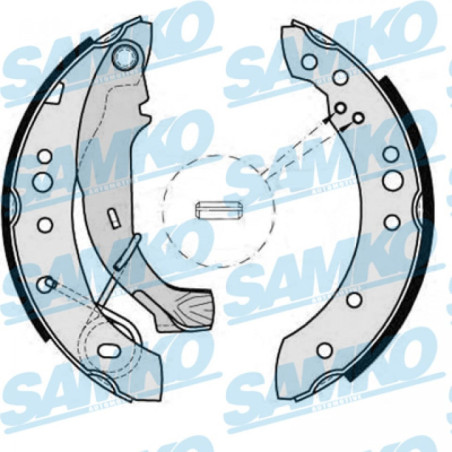 SAMKO 88150 Kit ganasce freno per