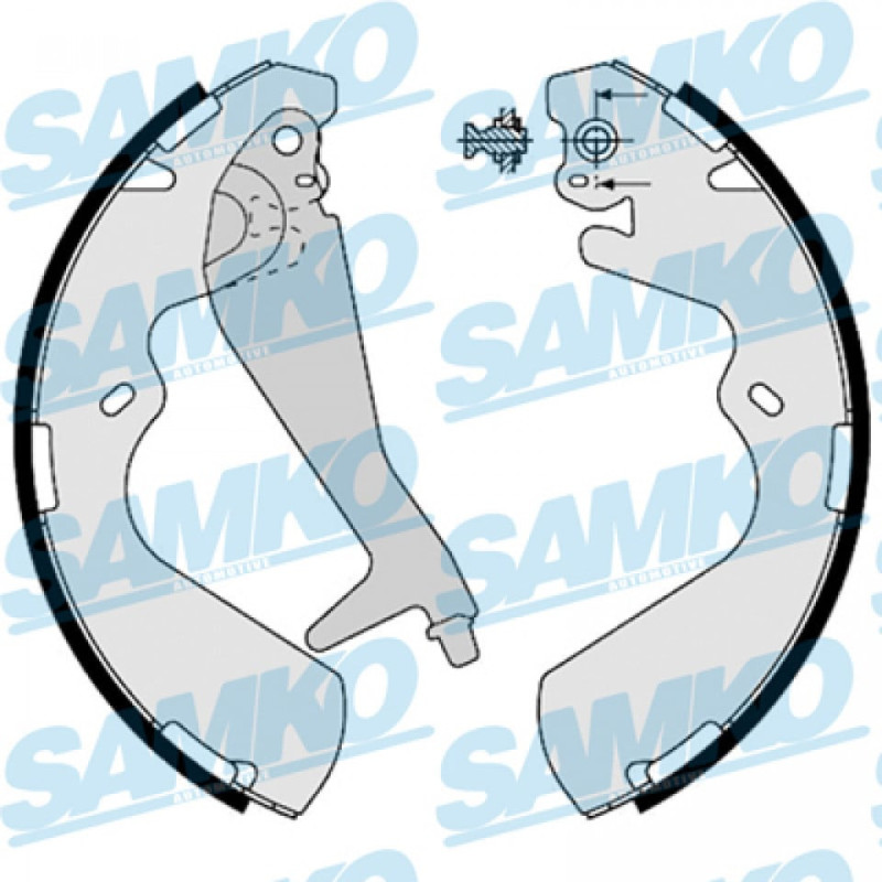 SAMKO 88240 Kit ganasce freno per