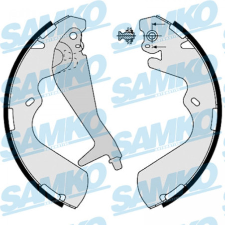 SAMKO 88240 Juego de zapatas de frenos para