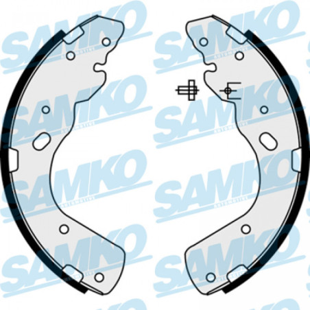 SAMKO 88450 Brake Shoe Set for
