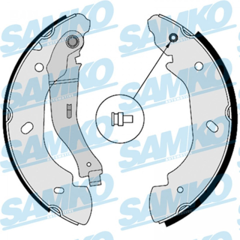 SAMKO 88580 Juego de zapatas de frenos para