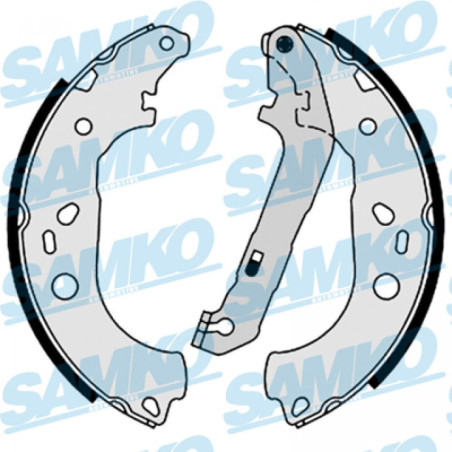 SAMKO 88600 Brake Shoe Set for