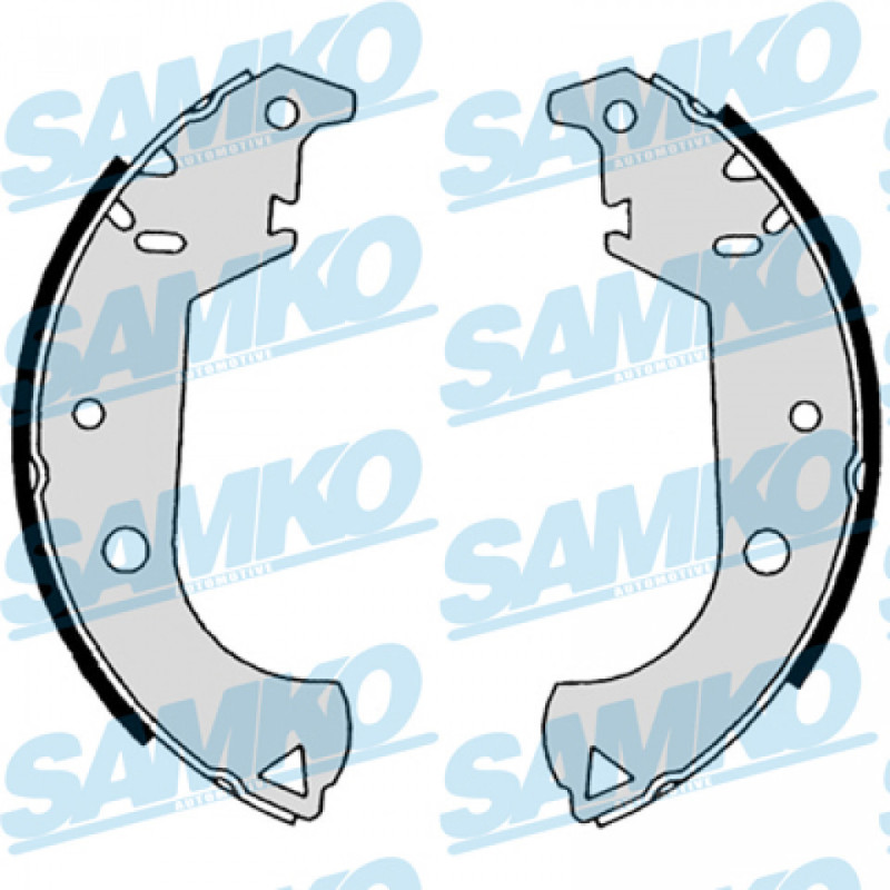 SAMKO 88650 Brake Shoe Set Rear for