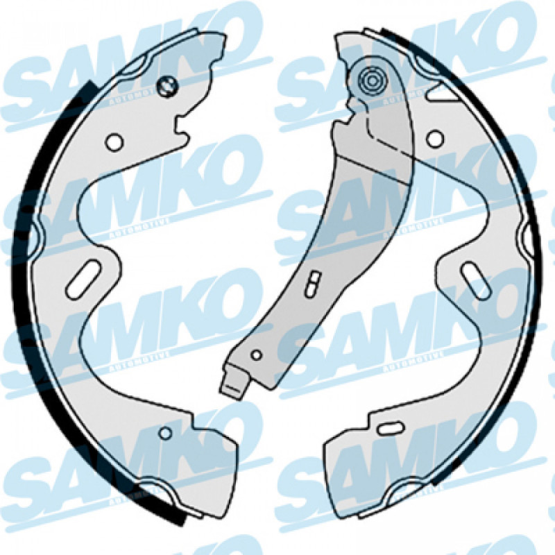 SAMKO 88730 Brake Shoe Set for