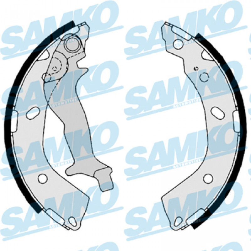 SAMKO 88760 Brake Shoe Set Rear for