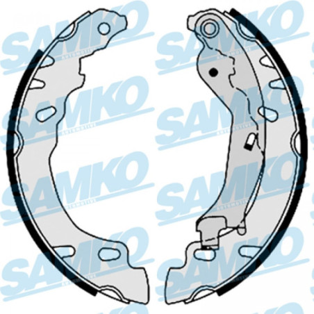 SAMKO 88780 Brake Shoe Set Rear for