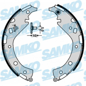 SAMKO 89170 Kit ganasce freno per
