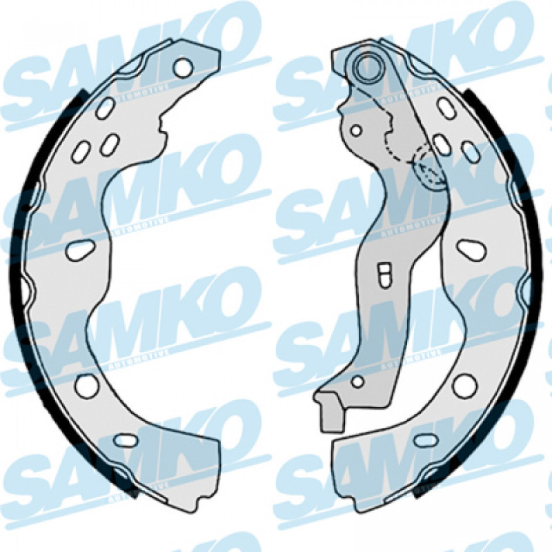 SAMKO 89190 Brake Shoe Set for