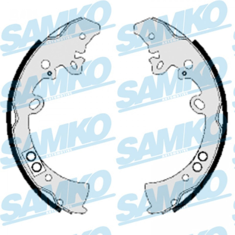 SAMKO 89200 Brake Shoe Set Rear for
