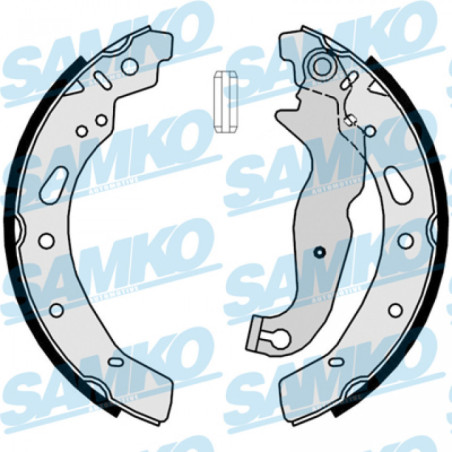 SAMKO 89300 Brake Shoe Set Rear for