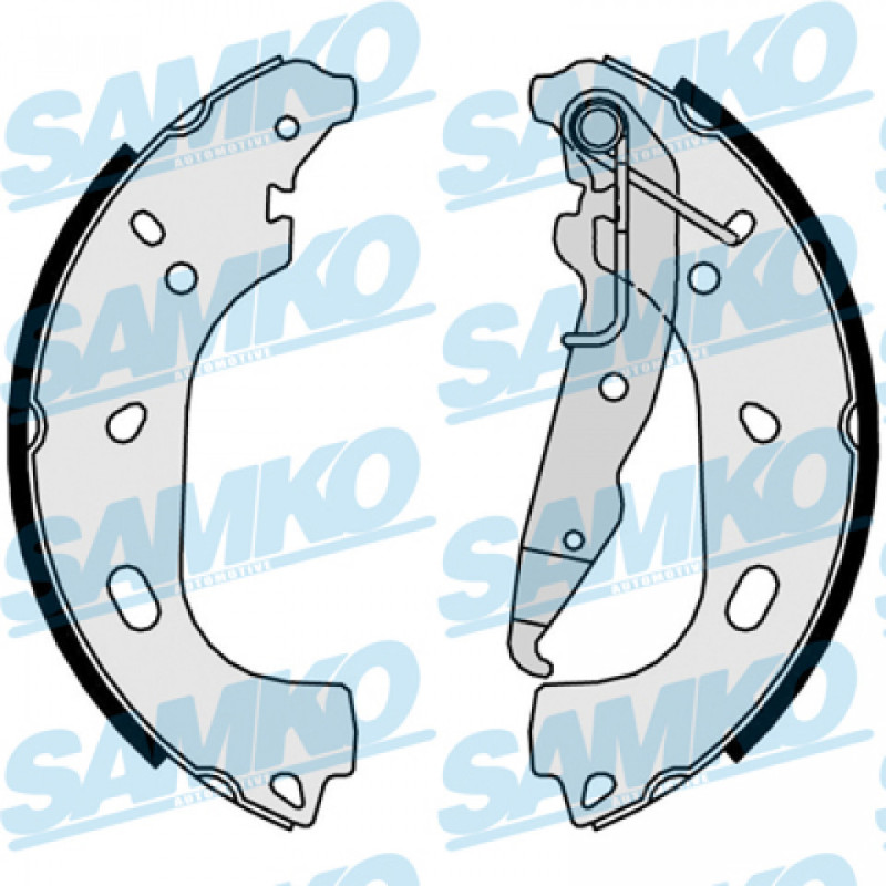 SAMKO 89500 Brake Shoe Set for
