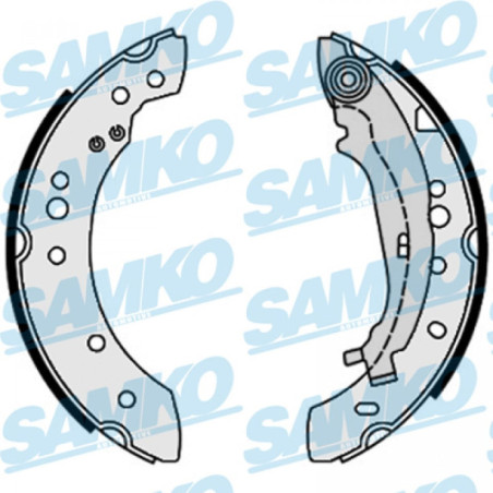 SAMKO 89640 Juego de zapatas de frenos para