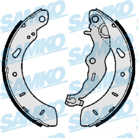 SAMKO 81132 Brake Shoe Set for