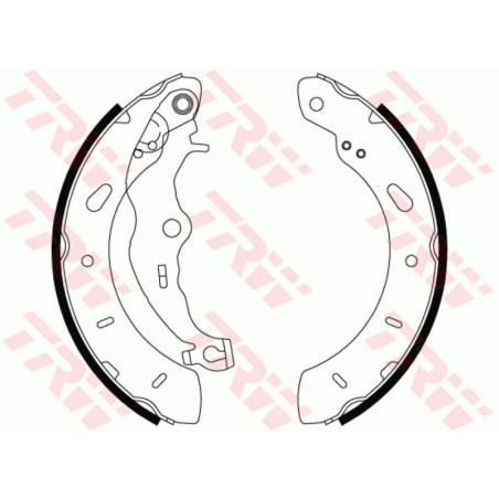TRW GS8806 Brake Shoe Set Rear for