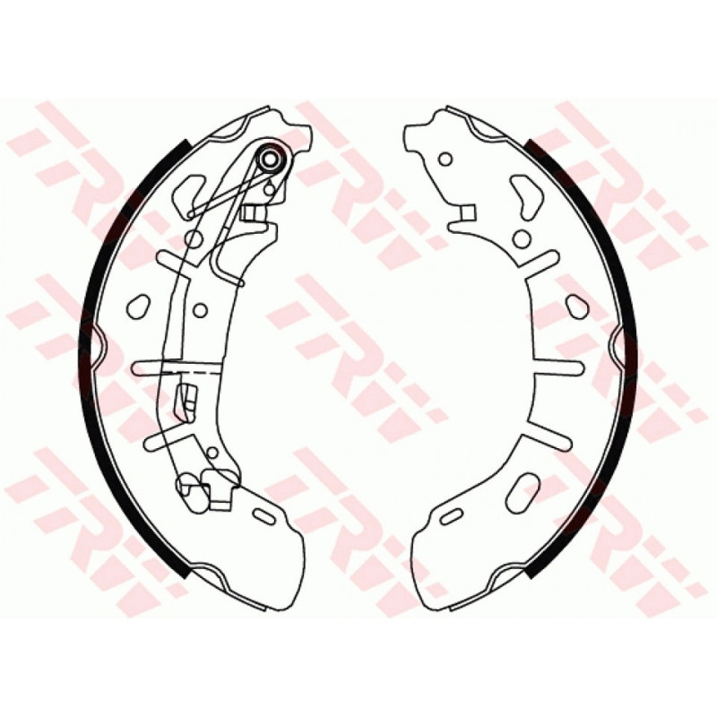 TRW GS8799 Juego de zapatas de frenos para