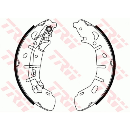 TRW GS8799 Juego de zapatas de frenos para