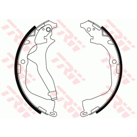 TRW GS8800 Brake Shoe Set Rear for