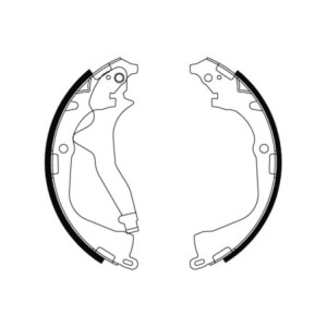 TRW GS8800 Brake Shoe Set Rear for