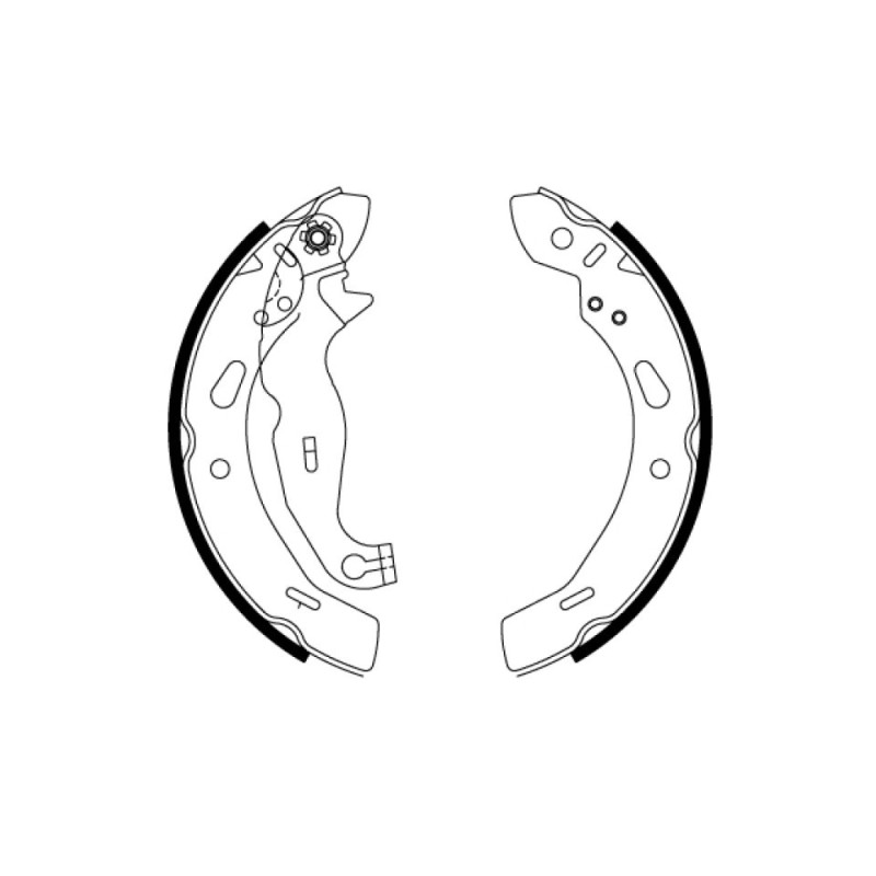 TRW GS8814 Brake Shoe Set Rear for