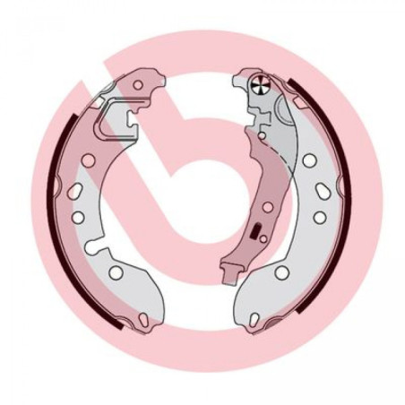 BREMBO S 68 548 Sada brzdových čeľustí zadné pre Twingo Thalia Logan Fortwo Forfour Sandero