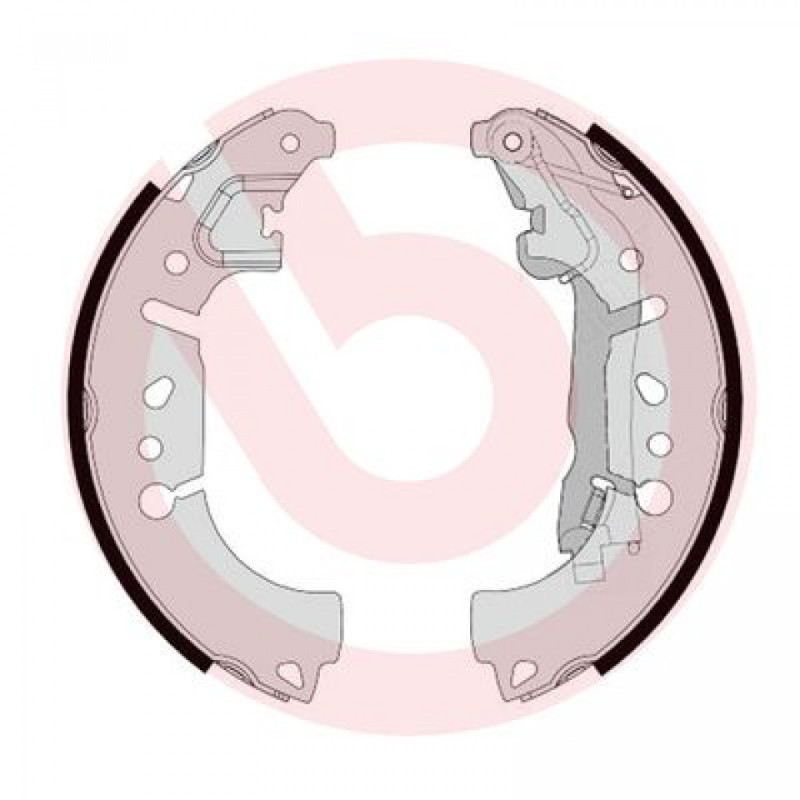 BREMBO S 23 580 Sada brzdových čeľustí zadné pre Tipo 500L Fiorino Qubo