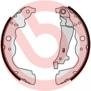 BREMBO S 68 546 Kit ganasce freno posteriore per Logan Kangoo Duster Clio Dokker Citan Sandero Lodgy