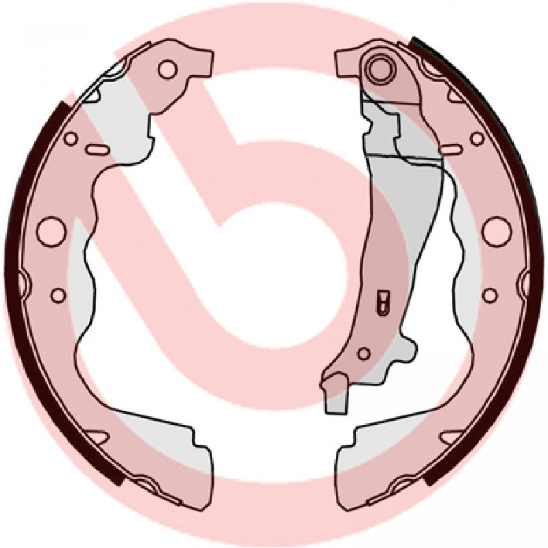 BREMBO S 68 546 Jeu de mâchoires de frein arrière pour Logan Kangoo Duster Clio Dokker Citan Sandero