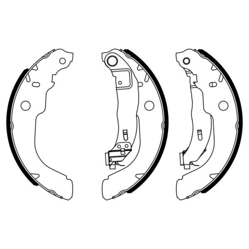BOSCH 0 986 487 960 Kit ganasce freno per