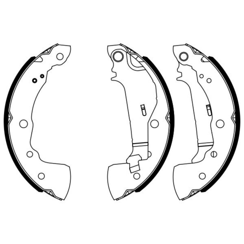 BOSCH 0 986 487 963 Kit ganasce freno per