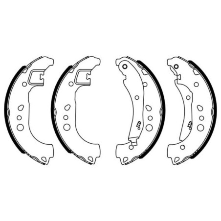 BOSCH 0 986 487 959 Bremsbackensatz für