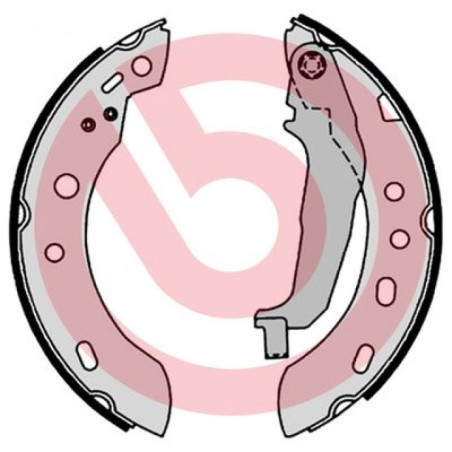 BREMBO S 56 551 Sada brzdových čelistí zadní pro Nissan Micra